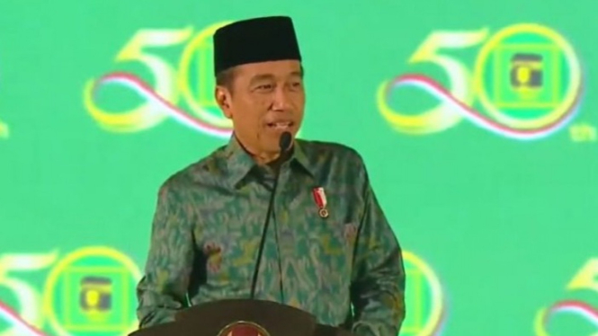 Presiden Jokowi di Harlah PPP Ke-50