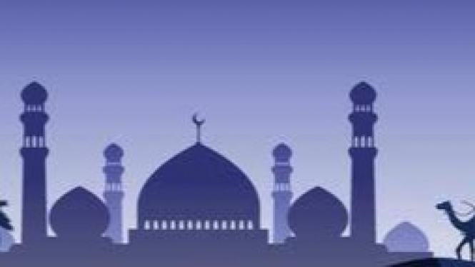 Ilustrasi masjid vector