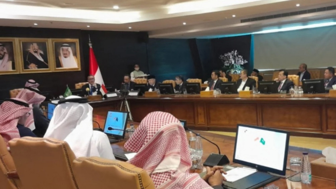 Pertemuan Menteri Perdagangan RI dengan para pengusaha di Arab Saudi