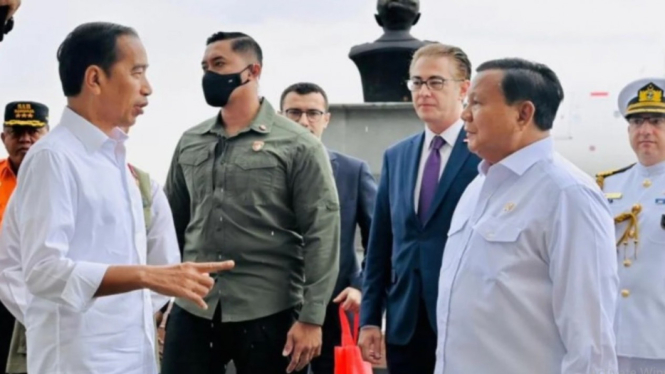 Presiden Jokowi dan Menhan Prabowo Subianto