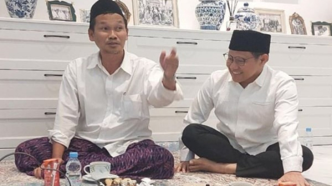 Gus Baha' bersama Ketum PKB , Muhaimin Iskandar atau Cak Imin