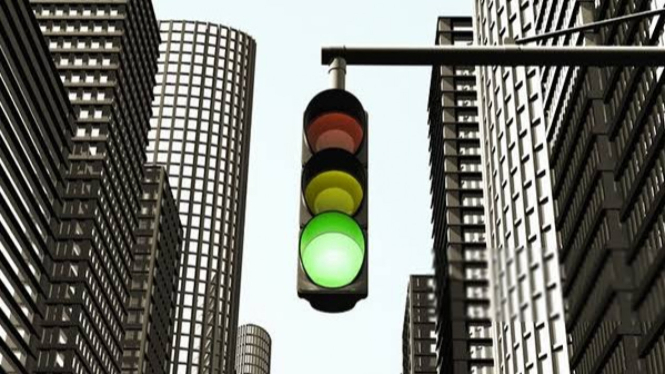 Ilustrasi lampu lalu lintas