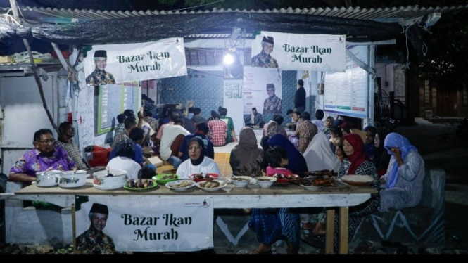 Relawan Ganjar Jatim gelar Bazar Ikan Murah
