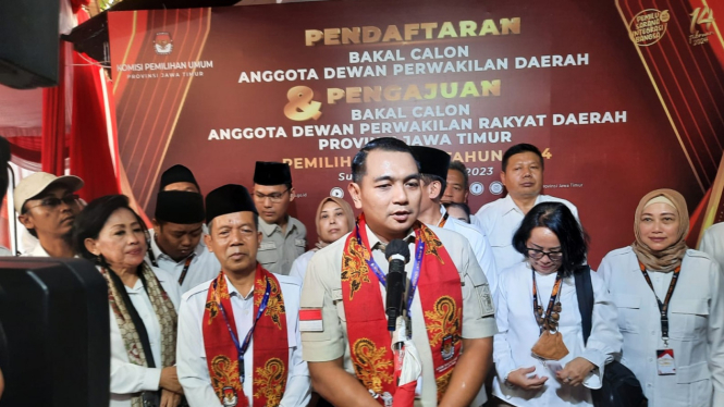 Sekretaris DPD Gerindra Jatim Kharisma Febriansyah