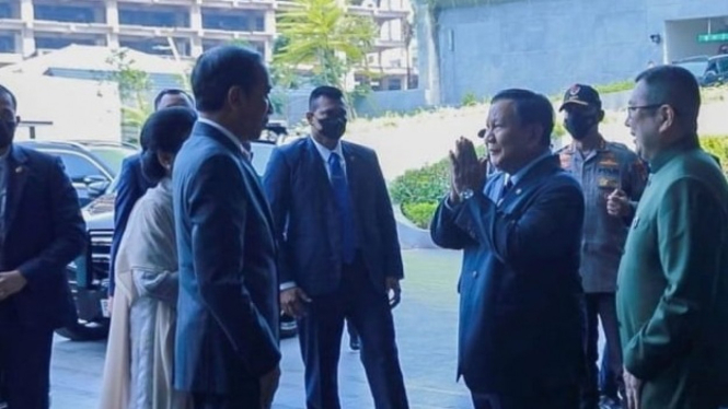 Pertemuan Prabowo dengan Presiden Jokowi