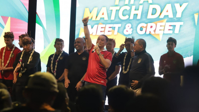 Meet and Greet Timnas Indonesia dan Palestina di Surabaya