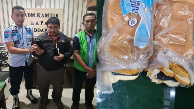 Petugas Lapas Sidoarjo Gagalkan Penyeludupan 2 Smartphone dalam Roti