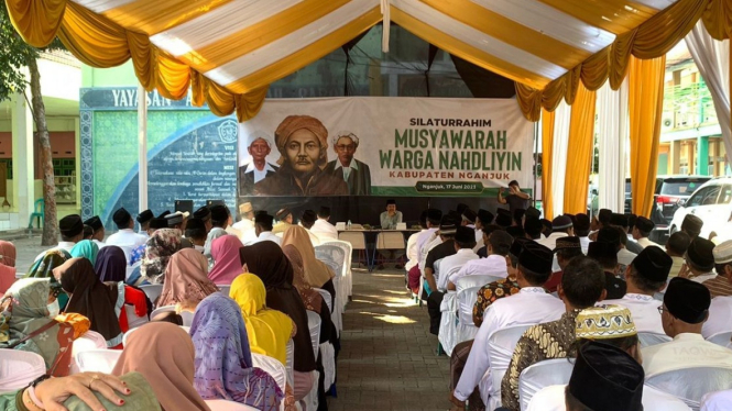 Sidang Musyawarah Ratusan Warga NU di Kabupaten Nganjuk