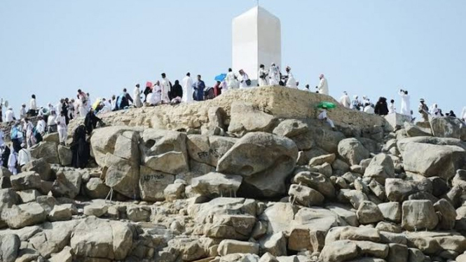 Jabal Rahmah di Arafah, Makkah, Arab Saudi