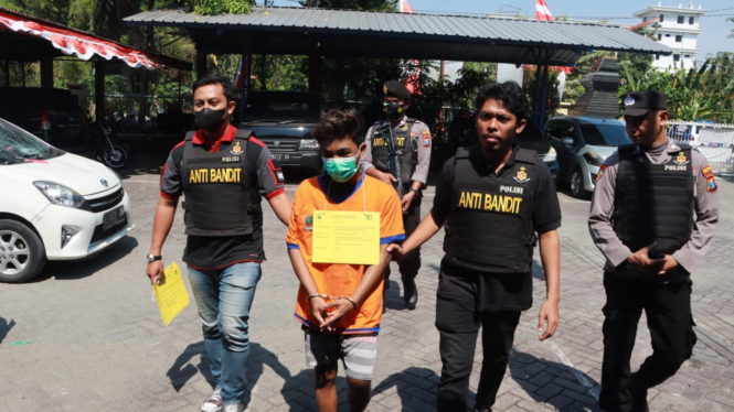 Pemuda Otak Aksi Begal Diciduk Polsek Lakarsantri Surabaya