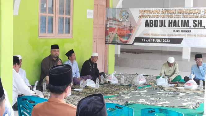 Reses Abdul Halim, Fraksi Gerindra DPRD Jawa Timur