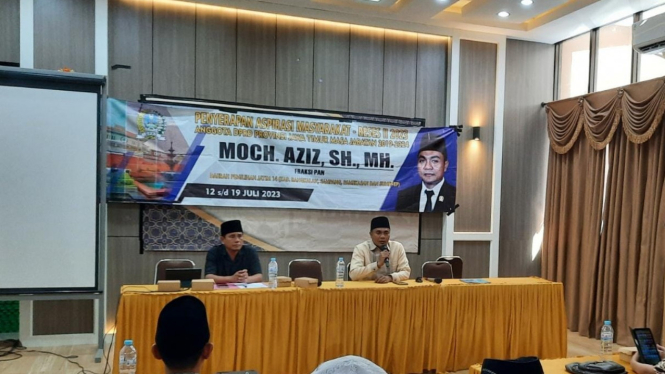 Anggota DPRD Jawa Timur, Mochammad Aziz saat reses