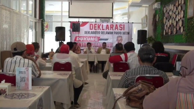Deklarator Projo se Jawa mendeklarasikan dukungan ke Ganjar Pranowo.