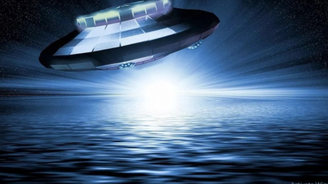 Ilustrasi benda asing tak dikenal atau UFO