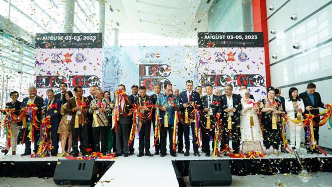 Pembukaan Pameran Indo Leather & Footwear Expo 2023 di Jakarta