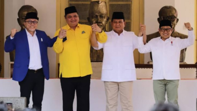 Golkar PAN Masuk ke KKIR, disambut Prabowo dan Gus Muhaimin