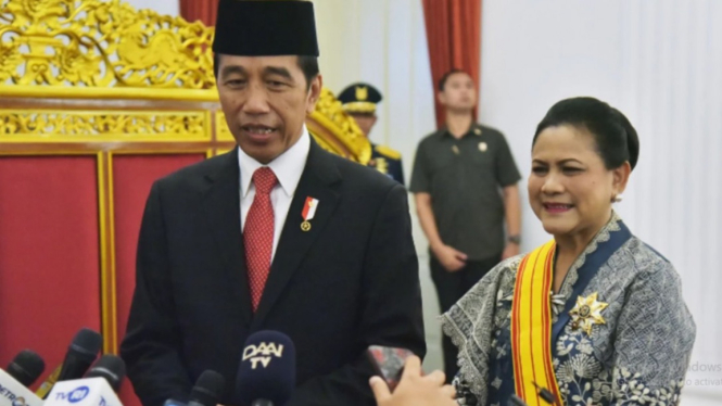 Presiden Jokowi bersama Ibu Iriana Jokowi