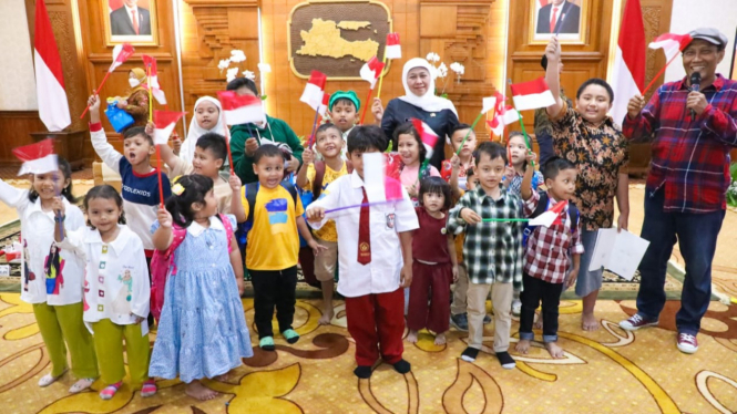 Gubernur Khofifah undang puluhan anak-anak jadi tamu spesial