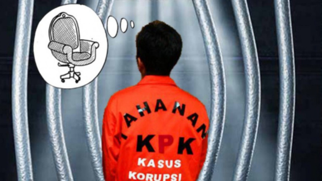 Ilustrasi tahanan KPK kasus korupsi
