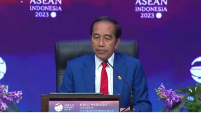 Presiden Jokowi di acara KTT ASEAN