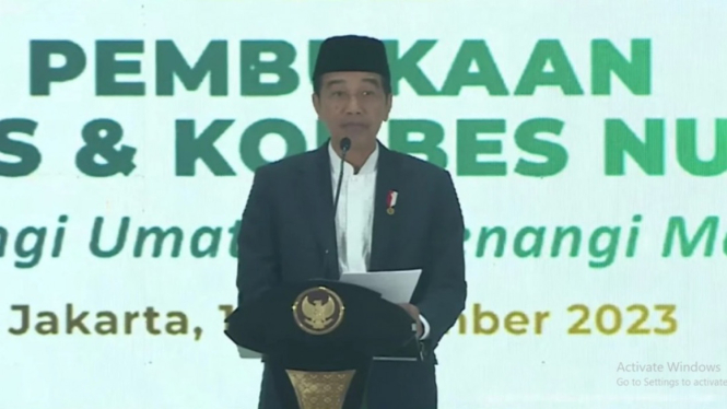 Presiden Joko Widodo menghadiri acara Munas Alim Ulama NU