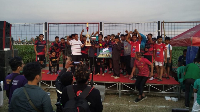 Suasana laga final Ansor Cup XVIII di Tulungagung