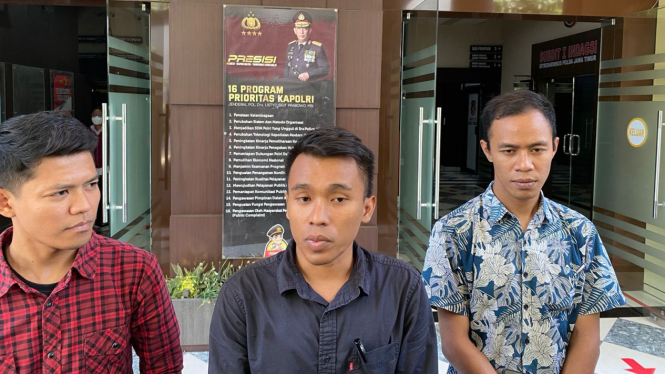 Ketiga anggota Polrestabes Surabaya