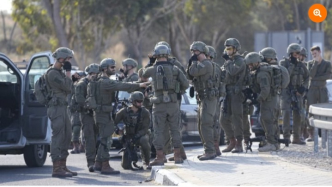 Tentara Israel berkumpul di kota Israel