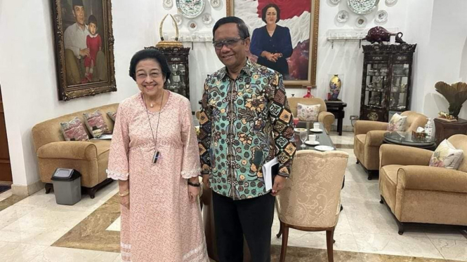 Megawati Soekarnoputri dan Mahfud MD