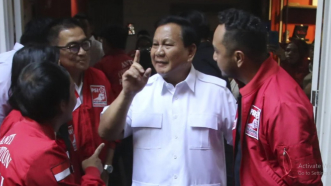 Ketua Umum Gerindra Prabowo bertemu PSI