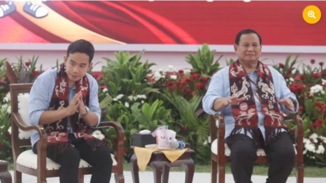 Pendaftaran Capres Prabowo Subianto dan Cawapres Gibran Rakabuming