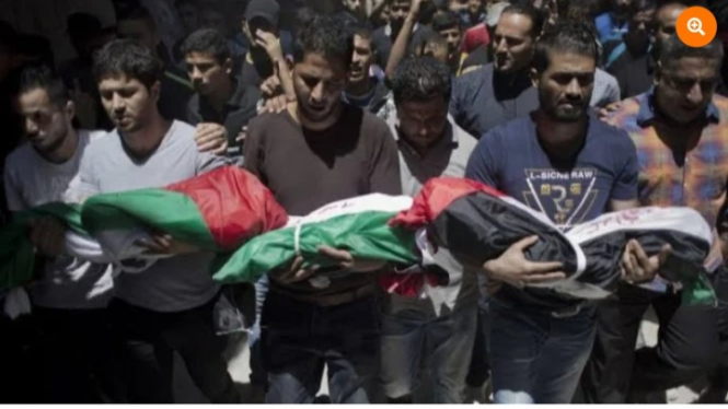 Pemakaman korban-korban jiwa warga Palestina