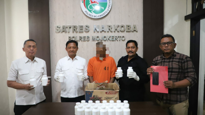 Peredaran Puluhan Ribu Pil Koplo di Mojokerto Digagalkan Polisi