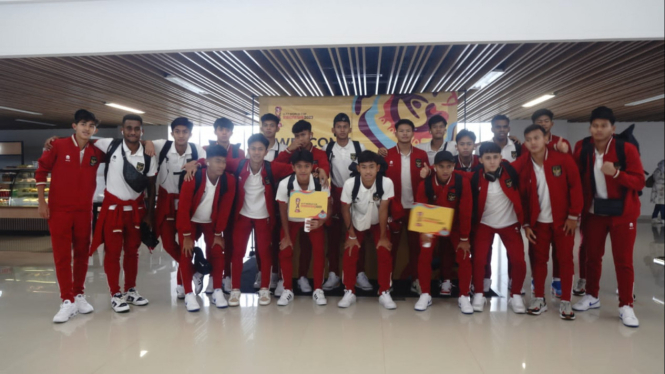Timnas Indonesia U-17 Tiba Di Surabaya