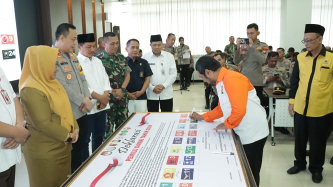 Deklarasi Pemilu Damai 2024 di Kabupaten Gresik
