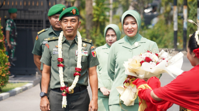 Brigjen Yusman Madayun tiba di Makorem 084 Bhaskara Jaya Surabaya