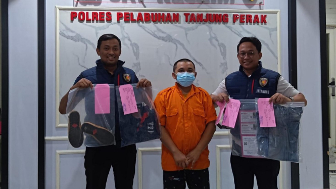 Polres Tanjung Perak Surabaya Tangkap Jambret Kalung Emas