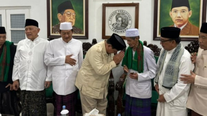 Prabowo bertemu dengan ulama di Tebuireng Jatim