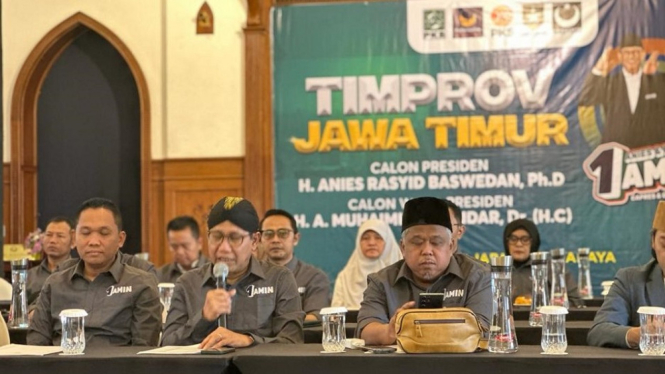 Pengumuman Struktur Timprov AMIN di Jawa Timur