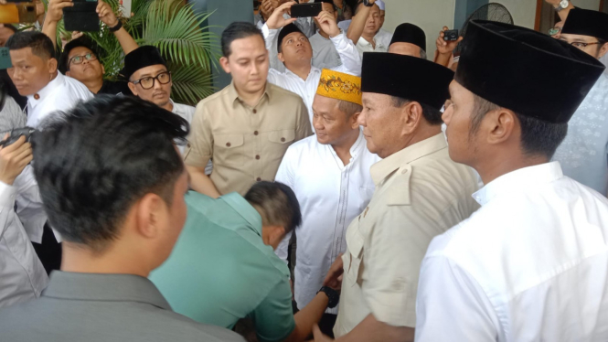 Capres Prabowo Subianto saat di Tuban