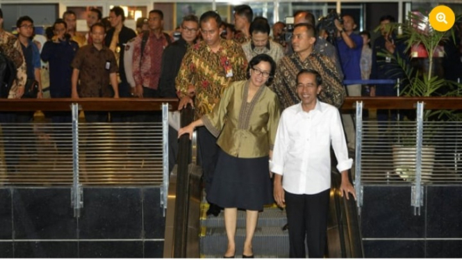 Presiden Jokowi dan Menkeu Sri Mulyani