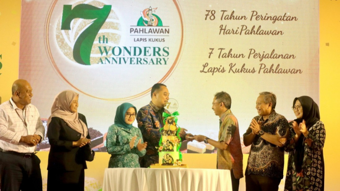 Perayaan HUT ke-7 Lapis Kukus Pahlawan di Balai Pamuda Surabaya.