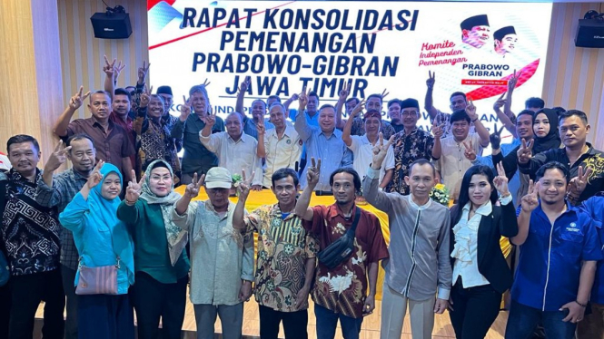 Rapat Koordinasi Pemenangan Prabowo-Gibran di Jawa Timur