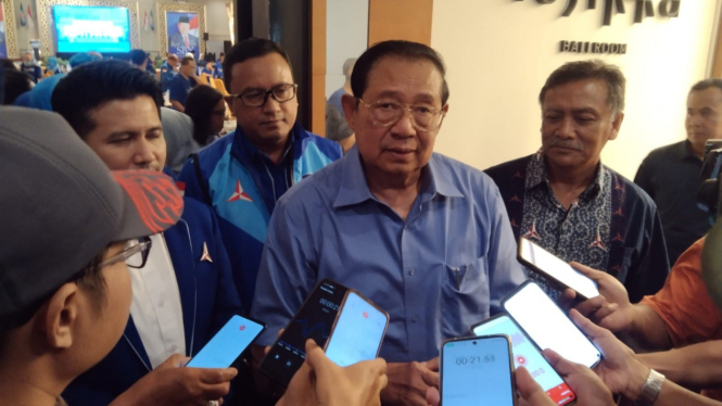 SBY usai bertemu kader Partai Demokrat di Tulungagung