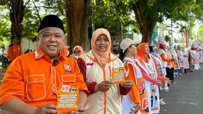 PKS Jatim Kampanye Gagasan Perjuangkan Pangan Murah, Kerja Gampang, Sehat Mudah