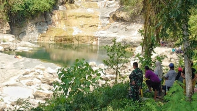 Lokasi Sungai Niyama Kedung Muko di Tulungagung.