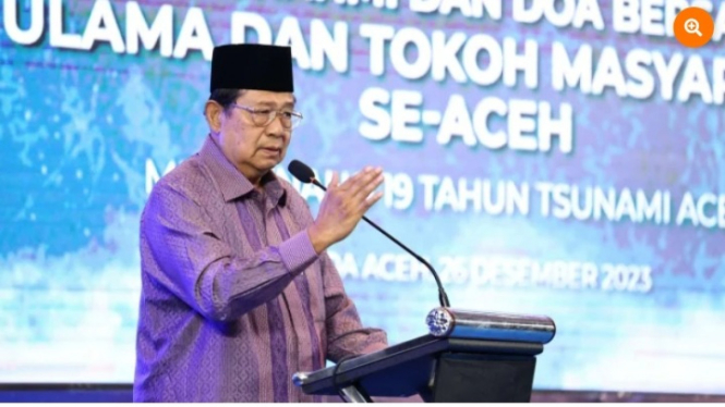 Soesilo Bambang Yudhoyono (SBY) di Banda Aceh