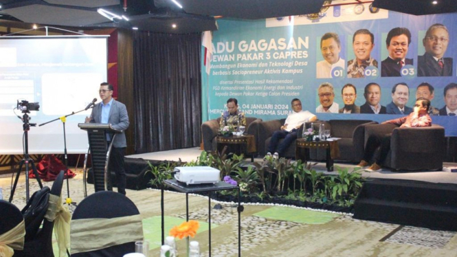Hendy Setiono Wakili Prabowo-Gibran dalam Adu Gagasan bersama Dewan Pakar 3 Capres