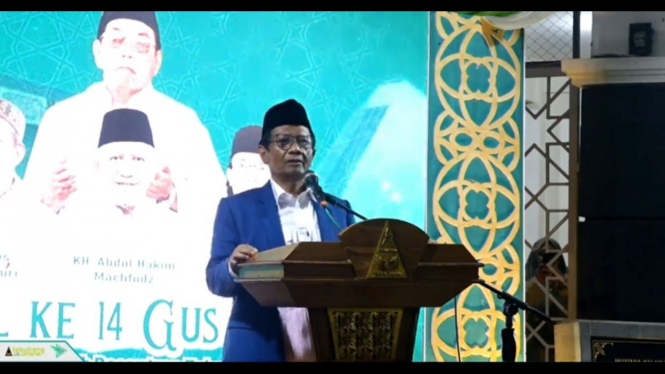 Live streaming sambutan Mahfud MD dalam cara haul Gus Dur