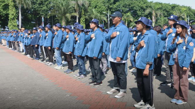 Ratusan Mahasiswa Unair Surabaya KKN di Gresik